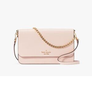Kate Spade Madison Two-Way Crossbody Bag NWOT Blush Pink Leather Gold